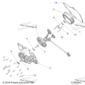 ENGINE, STATOR COVER & FLYWHEEL