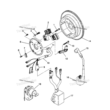 MAGNETO ASSEMBLY 2X4 350L