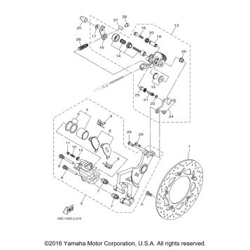 REAR BRAKE CALIPER