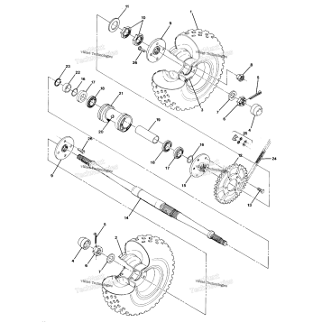 REAR WHEEL DRIVE ASSEMBLY