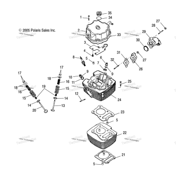 ENGINE, CYLINDER HEAD