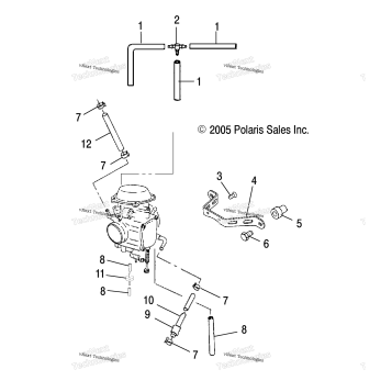 ENGINE, CARBURETOR MOUNTING/VENTING/FUEL LINES