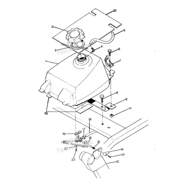 FUEL TANK ASSEMBLY 250 4X6