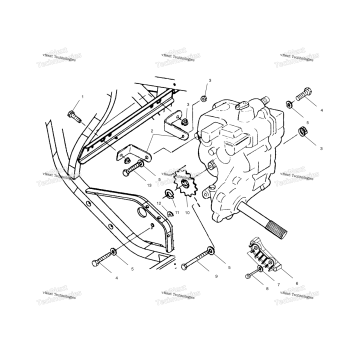 GEARCASE MOUNTING