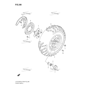 FRONT WHEEL (LT-A750XPL2 E33)