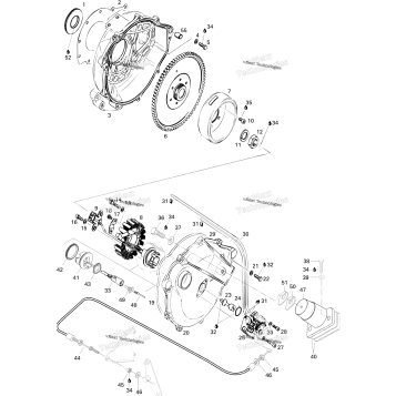 MAGNETO AND OIL PUMP