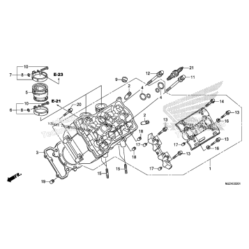 LEFT CYLINDER HEAD