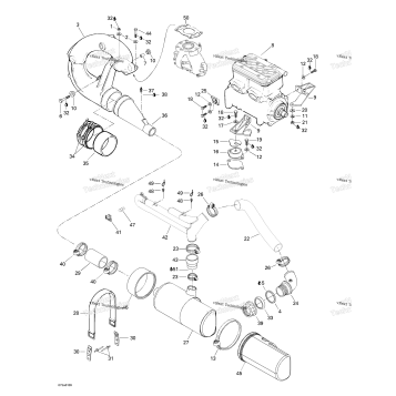 ENGINE SUPPORT AND MUFFLER