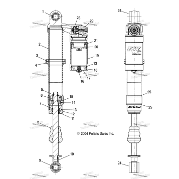 FRONT SHOCK A05GJ50AB/AC
