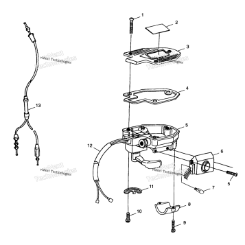 CONTROLS THROTTLE ASM./CABLE