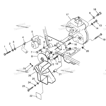 GEARCASE/BRAKE MOUNTING TRAIL BOSS