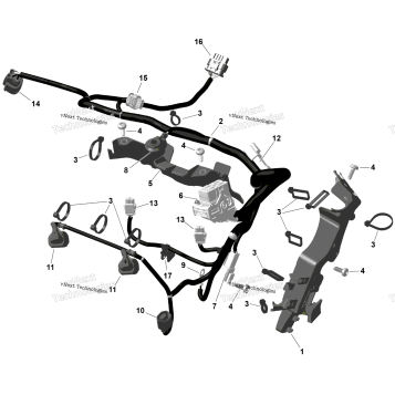 ROTAX - ENGINE HARNESS AND ELECTRONIC MODULE
