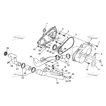 CLUTCH COVER SPORTSMAN 400L