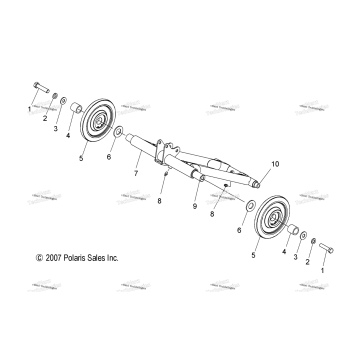 SUSPENSION, TORQUE ARM, REAR
