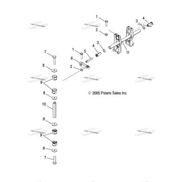 SUSPENSION, REAR, TORSION BAR