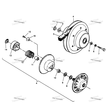 DRIVEN CLUTCH MAGNUM 2X4