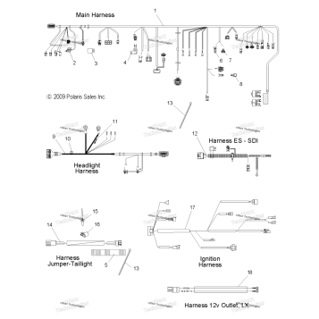 ELECTRICAL, WIRING HARNESSES ALL OPTIONS
