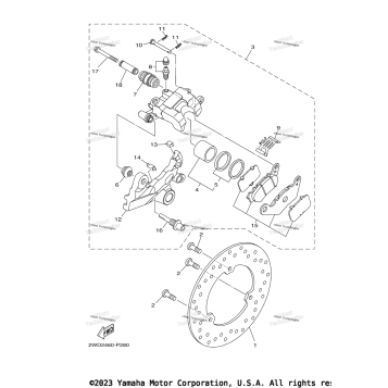 REAR BRAKE CALIPER