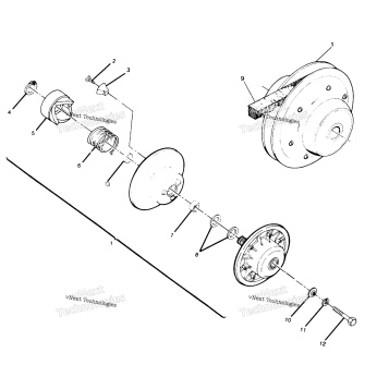 DRIVEN CLUTCH ASSEMBLY 250 4X4