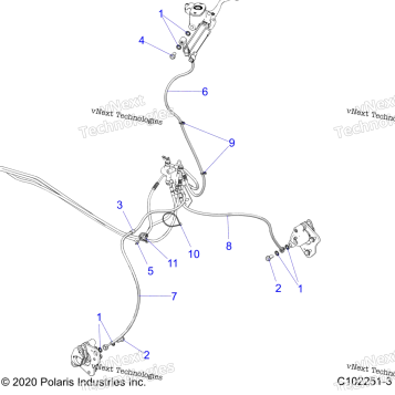 BRAKES, BRAKE LINES, FRONT