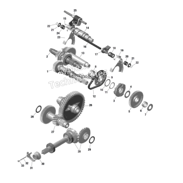 ROTAX - GEAR BOX 2 - 686 779 - HUA YONG - 1ST GENERATION