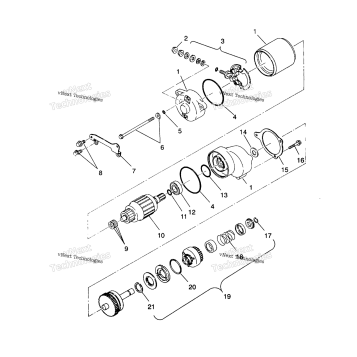 STARTING MOTOR 2X4 350L
