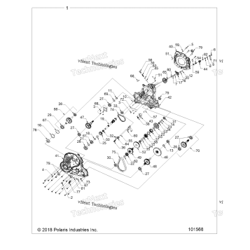 DRIVE TRAIN, MAIN GEARCASE