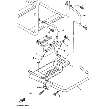 BATTERY TRAY ELECTRIC START