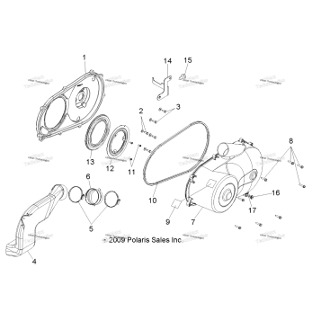 DRIVE TRAIN, CLUTCH COVER