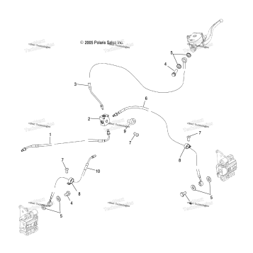 BRAKE LINES, FRONT /LD27AA/AB/AC/AD