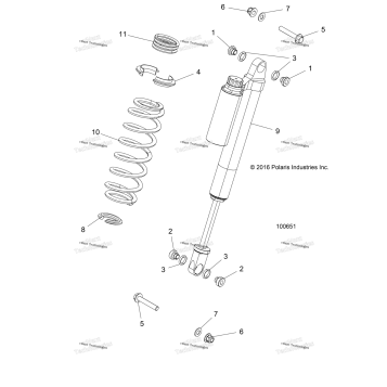 SUSPENSION, FRONT SHOCK MOUNTING