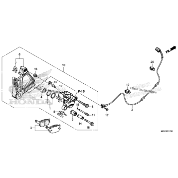 REAR BRAKE CALIPER (1)
