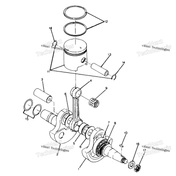 CRANKSHAFT/PISTON ASSEMBLY 6X6