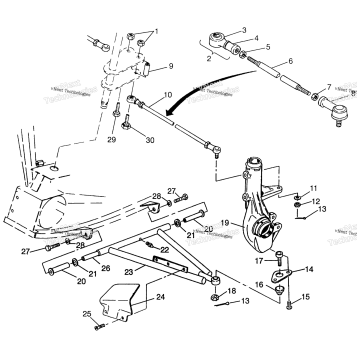 AARM/STRUT MOUNTING MAGNUM 4X4 & SWEDISH MAGNUM 4X4 S968144