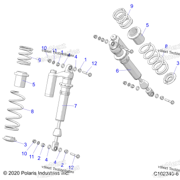 SUSPENSION, SHOCK, FRONT