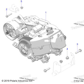 ENGINE, ENGINE AND TRANSMSSION MOUNTING