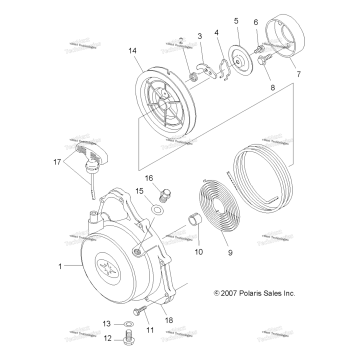 ENGINE, RECOIL STARTER