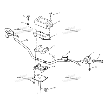 STEERING HANDLEBAR 2X4 300