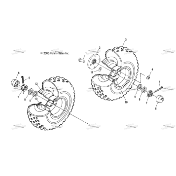 WHEELS, REAR & MIDDLE