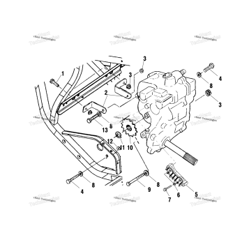 GEARCASE MOUNTING