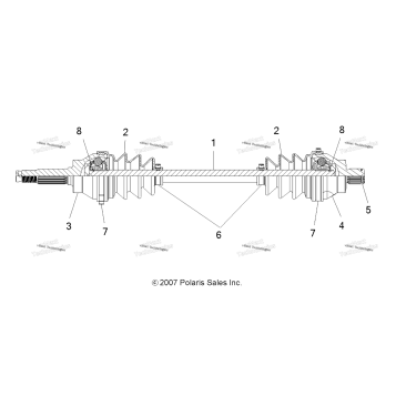 DRIVE TRAIN, REAR DRIVE SHAFT