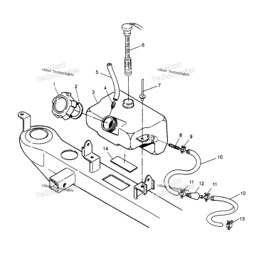 OIL TANK ASSEMBLY 2X4 400L