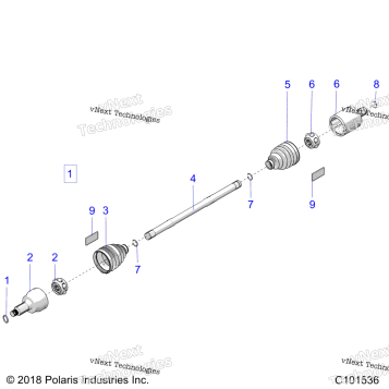 DRIVE TRAIN, FRONT DRIVE SHAFT