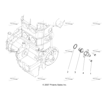 ENGINE, COOLING SYSTEM THERMOSTAT