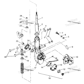 FRONT STRUT ASSEMBLY SWEDISH 4X4 400L