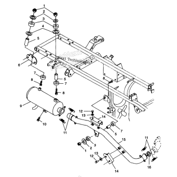 EXHAUST SYSTEM S98CH50E (4950135013B001)