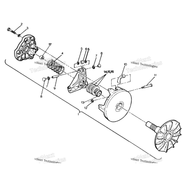 DRIVE CLUTCH ASSEMBLY TRAIL BOSS