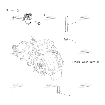 DRIVE TRAIN, GEARCASE MOUNTING, FRONT