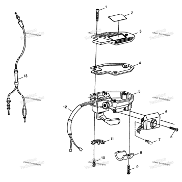 CONTROLS THROTTLE ASM./CABLE XPLORER 300
