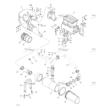 ENGINE SUPPORT AND MUFFLER